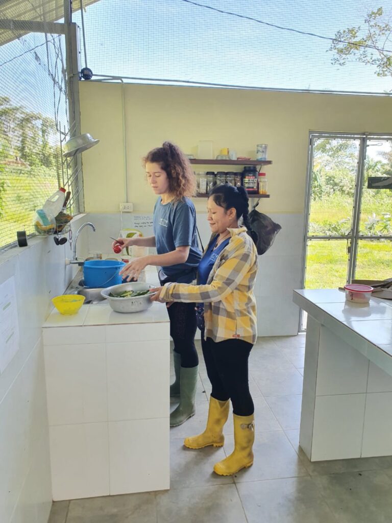 The camp kitchen